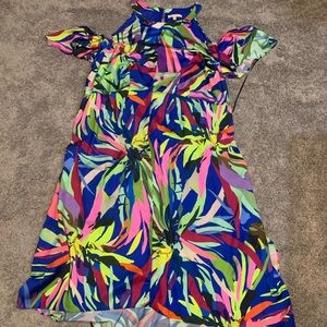 COLD SHOULDER - HIGH LOW DRESS 20W